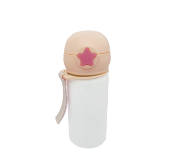 400ml Pink Cap S/Steel Kids Buddy Sippy Cup