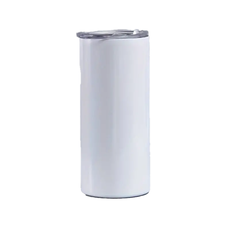 12oz white stainless steel skinny tumbler