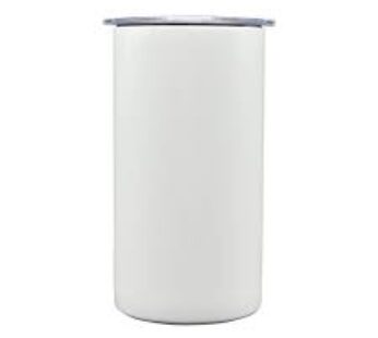 12oz white stainless steel skinny tumbler