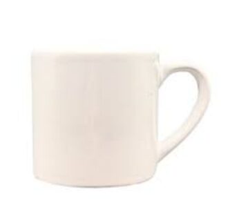 6oz White Ceramic Mug