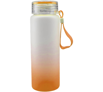 500ml Orange Frosted Glass Bottle