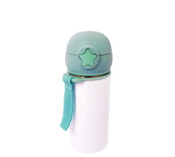 400ml Blue Cap S/Steel Kids Buddy Sippy Cup
