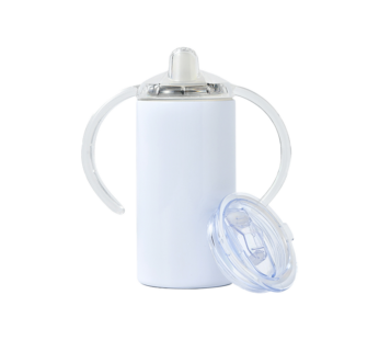 320ml White S/Steel Straight Baby Sippy Cup