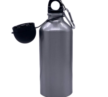 600ml Silver Aluminium Water Bottle