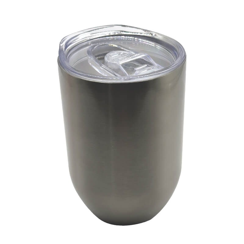 12oz Silver S/Steel Gin Tumbler