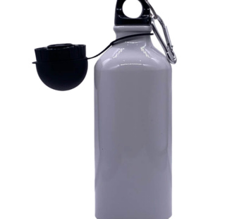 600ml White Aluminium Water Bottle