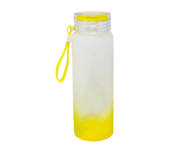 500ml Yellow Frosted Glass Bottle