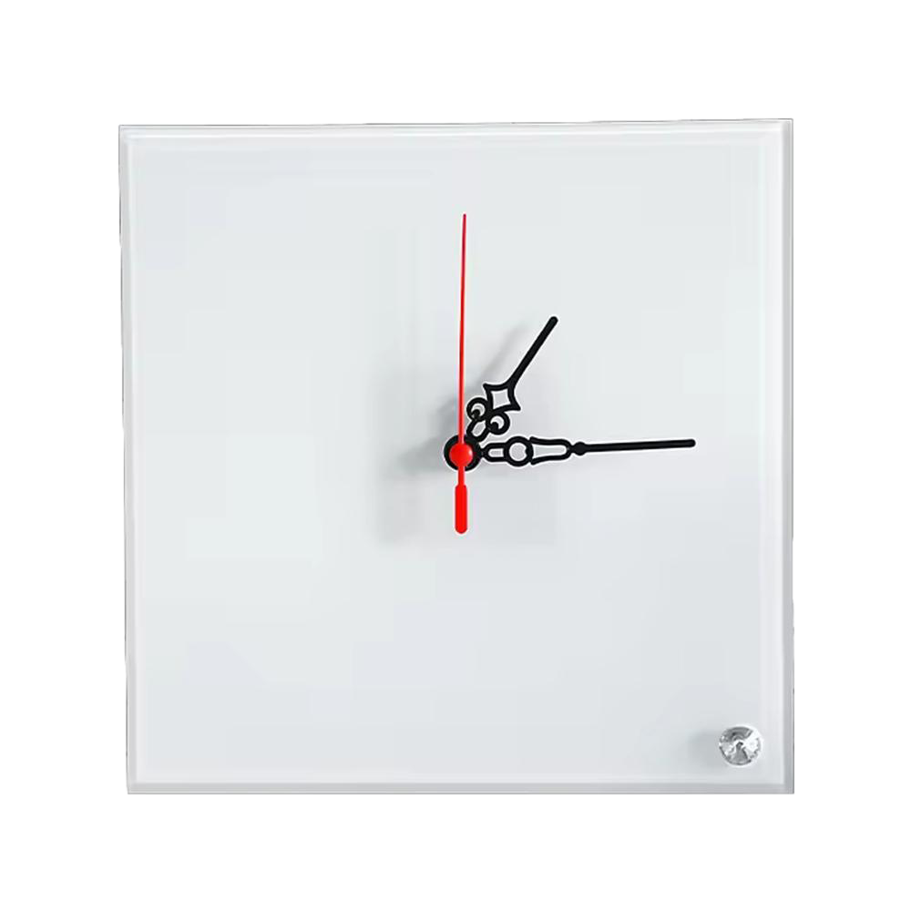 Sublimation glass square wall clock