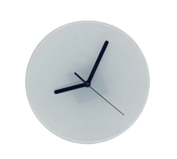 Sublimation glass round wall clock