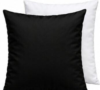 Pillowcase with pillow white-black 34x34cm