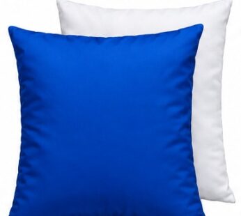 Pillowcase with pillow white-blue 34x34cm