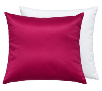 Pillowcase with pillow white-pink 34x34cm
